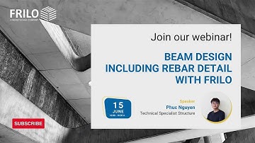 Webinar: Beam design including rebar detail with FRILO