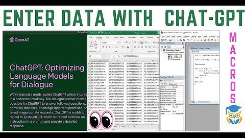 use excel with chatgpt | automate data entry with ai and vba #chatgpt #gpt #vba #ai