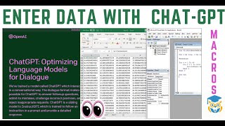 use excel with chatgpt | automate data entry with ai and vba chatgpt gpt vba ai