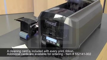 Cleaning Datacard CD800 using the LCD screen.