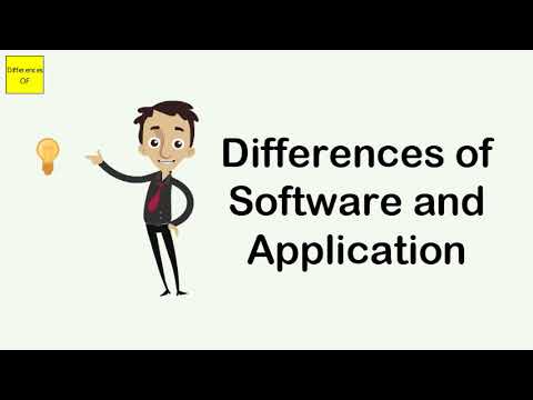 Differences of Software and Application