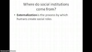 Social Institutions