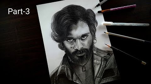 Pushpa Drawing Part-3 | Allu Arjun Drawing | Sketching