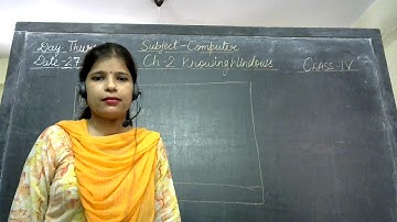 Class -4 Computer Topic - Knowing windows(how to rename ,delete a folder) by Sonam Singh