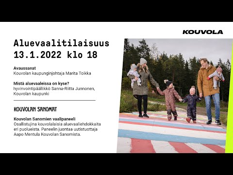 Aluevaalitilaisuus 13.1.2022