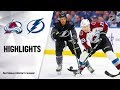 NHL Highlights | Avalanche @ Lightning 10/19/19