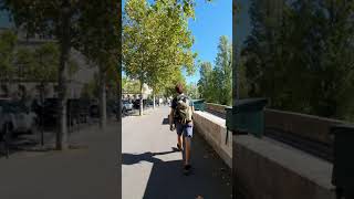 🇫🇷 Walk in Paris, along the Seine river 🌞