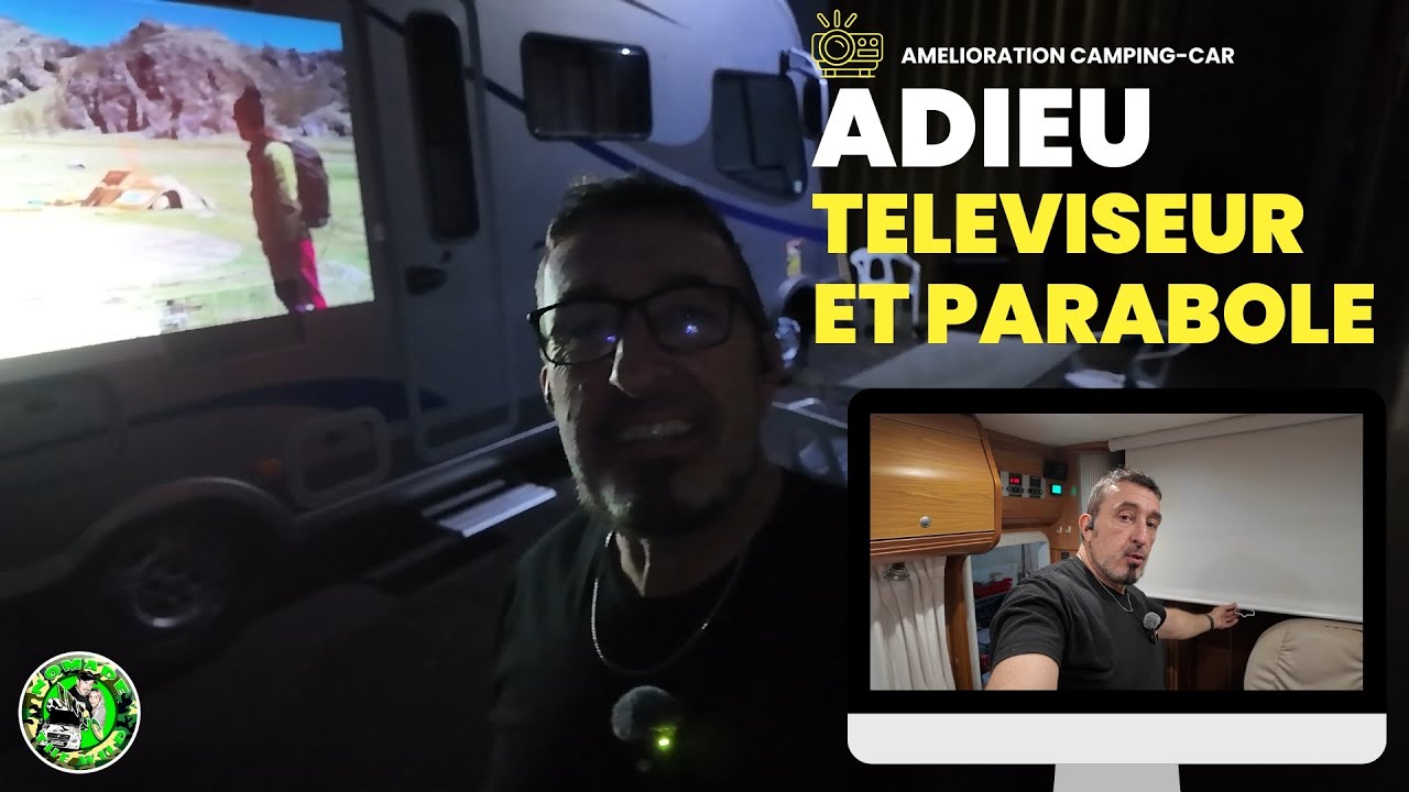Adieu Télé et Parabole : Mon Camping-Car Se Modernise avec un Vidéoprojecteur Léger !