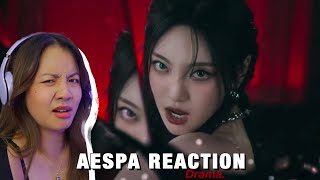 RETIRED DANCER REACTS TO- AESPA "Drama" M/V