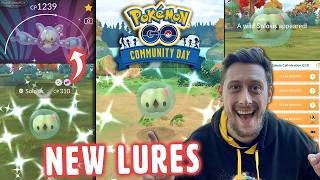 SOLOSIS *Pokemon GO Community Day*! Shiny Hunt 3x Stardust & NEW Background LURE Bonus! Good or Not? Details