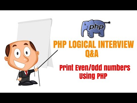 PHP Logical Program | Print even and odd number in PHP