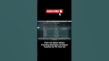 Part 1/2 PXN V9 GEN2 Wheel Racing Simulator & Farming Simulator 22 Setup Tutorial for PC.  #pxn