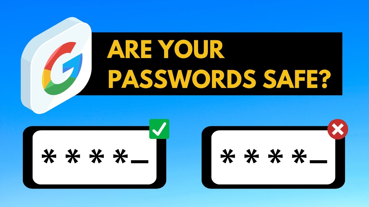 Google Password Checkup 4 Steps to Secure Passwords in Chrome YouTube