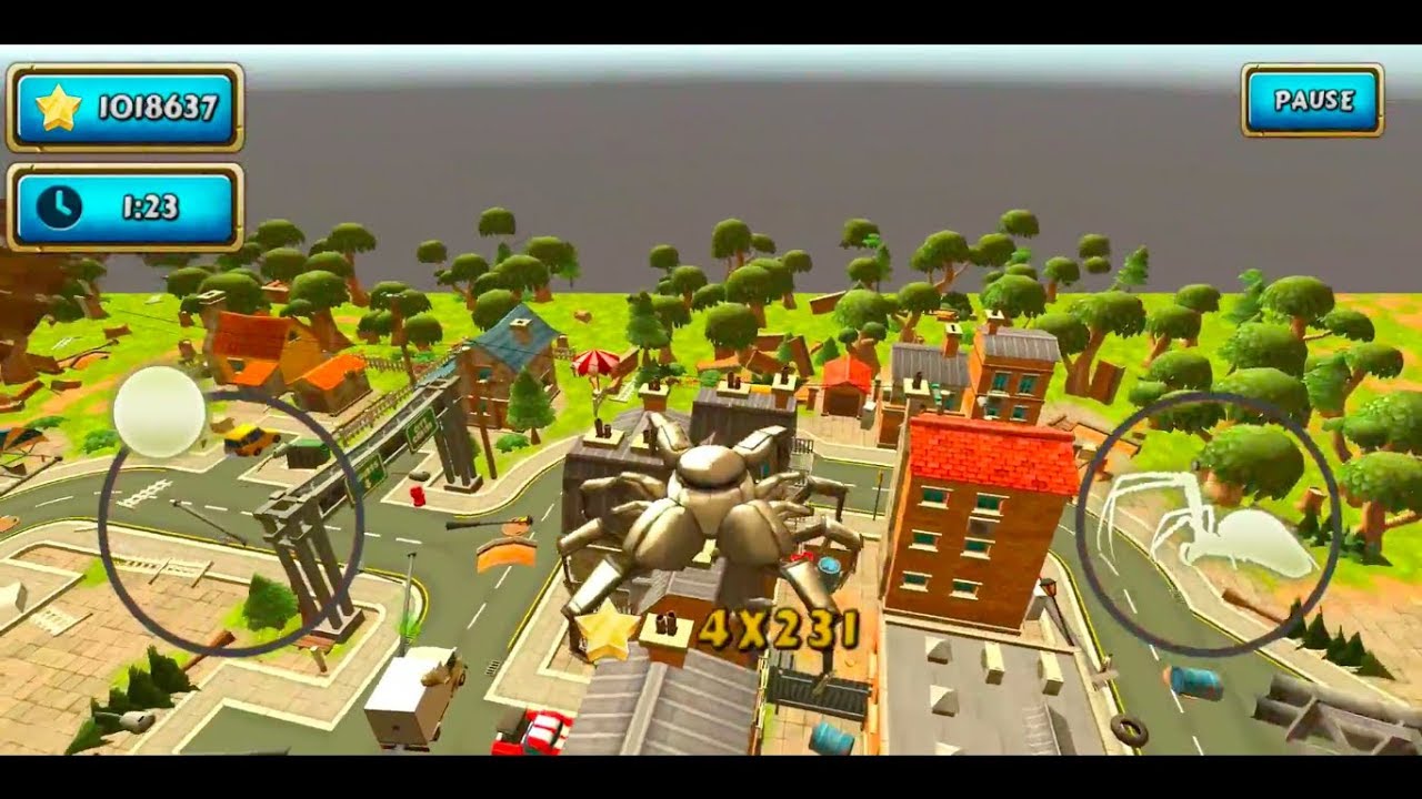 Spider Simulator: Amazing City Android Gameplay #29