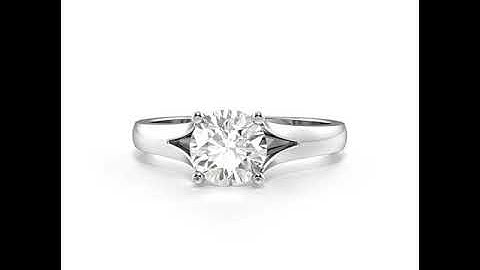 4 PRONG SETTING SIMPLE SOLIATIRE DIAMOND ENGAGEMENT RINGS