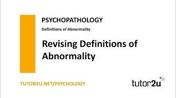 Psychopathology - Definitions of Abnormality - Revision | AQA A Level Psychology
