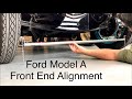 How to align Ford Model A Front End. How to use a Toe-In Gauge