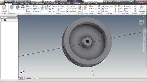 Autodesk Inventor Tutorial - Wheel Rim Part 3