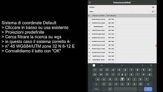 SurvX sistema di coordinate