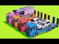 TRANSPORTING ALL POLICE CARS WITH A CAR CARRIER FOR TEST DRIVE  - FS22!