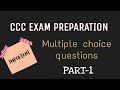 CCC MCQ Questions // Digital World With Dishu // #ccc #mcqquestionandanswers #nielitccc