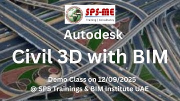 #autodesk  #civil3d  with BIM - Demo Class @ SPS Trainings Institute I #bim  #Infrastructure #dubai