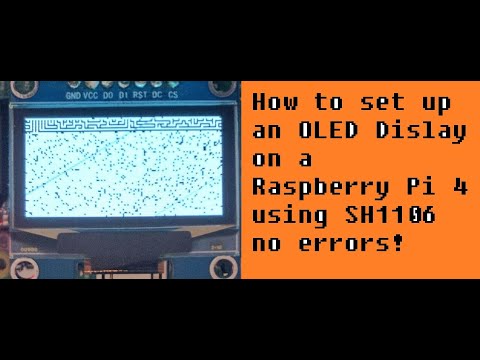 SH1106 OLED Display on a Raspberry Pi 4