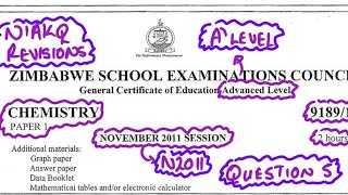 N2011 ZIMSEC A LEVEL CHEMISTRY #5