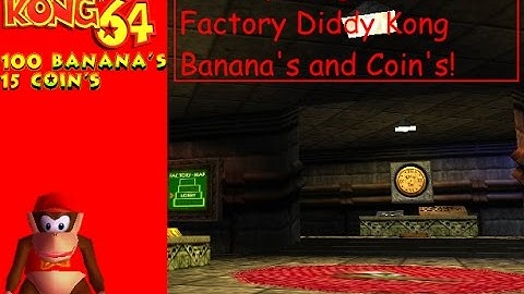 Donkey Kong 64 Frantic Factory Diddy Kong Banana