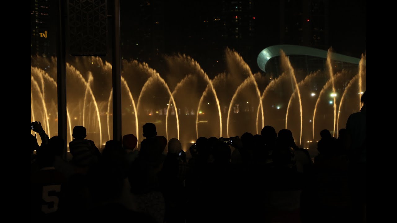 The Dubai Mall Water Fountain 2016 YouTube