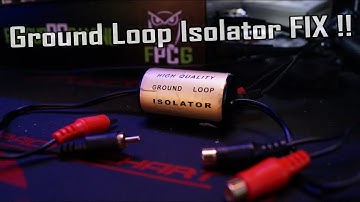 Ground Loop Isolator Fix ( Before and After Noise Test )