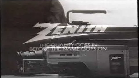 Zenith VHS Video Camera TV Commercial (August 1989)