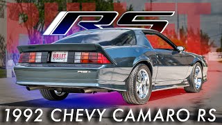 The Factory Sleeper 1992 Camaro RS | [4K] | REVIEW SERIES | 'Police car for civilians' by BulletmotorsportsInc 1,406 views 8 days ago 9 minutes, 57 seconds