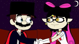 Callie x Mario Sailor moon x Tuxedo Mask Gacha Club Colgando en tus manos Buzz Make Believe Band