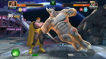 How to fight stun immune//bleed immune Rhino|| MCOC