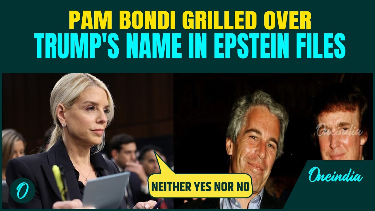 VIDEO: Pam Bondi GRILLED Over Trump’s Name in Epstein Files During ...