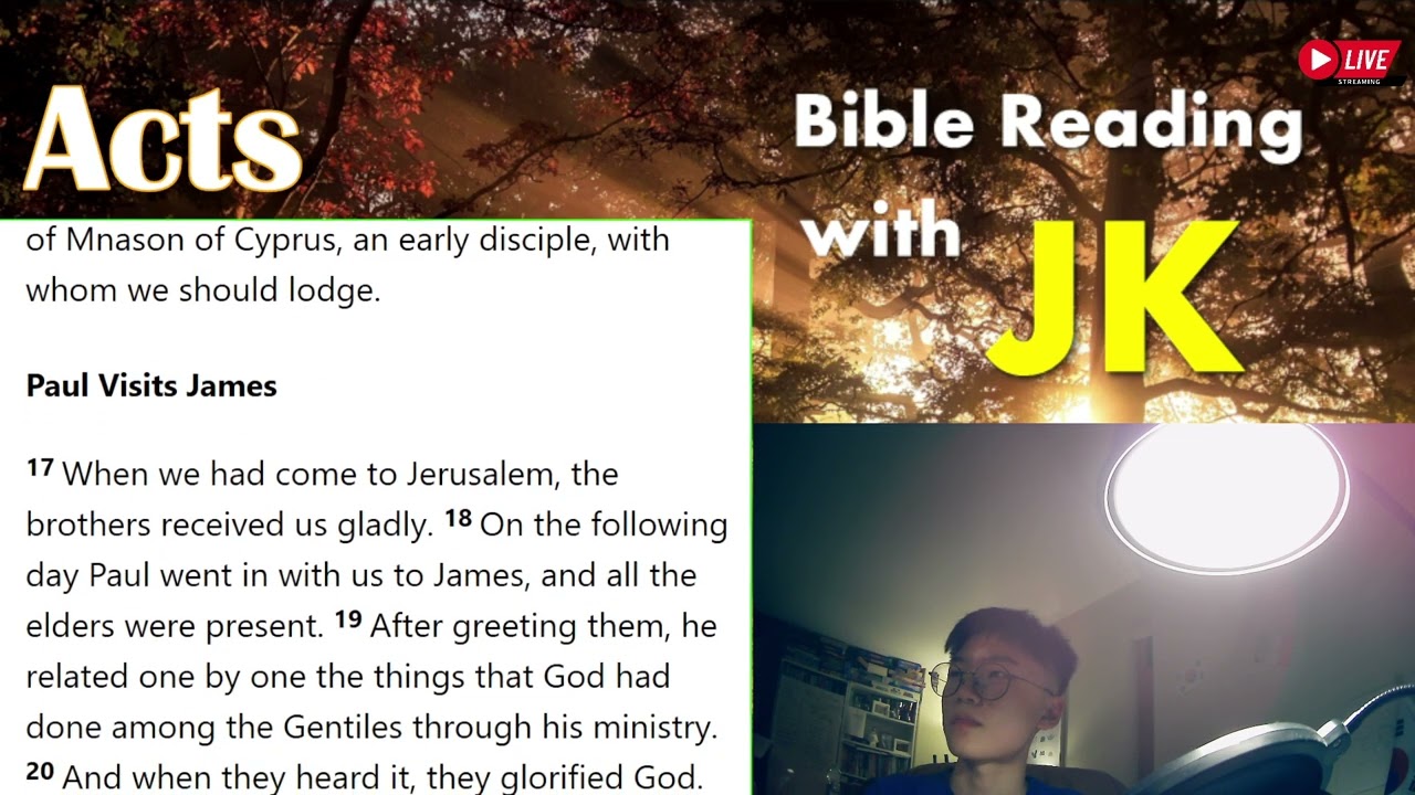 [Live] JK's Bible Reading - Acts ch.21