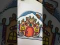 Gingerbread house colouring #christmascolouring #festivevibes #coloringshorts