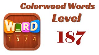 Colorwood Words Level 187 Answers | Colorwood Words - Cryptogram