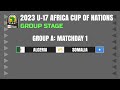 Group A: Matchday 1 | CAF U-17 Africa Cup of Nations 2023.