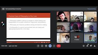 August 12, 2021 Grade 11 Intro to Philo Lesson 1 (Continuation) Prelims