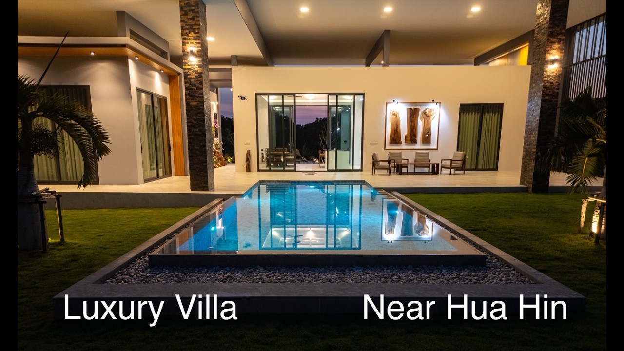 ฿23.9M Luxury Pool Villa Near Hua Hin 🇹🇭 | Mountain View in Sam Roi Yot