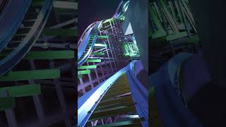 Steel Madness Midnight Run! Epic Night Coaster POV in Planet Coaster #shorts