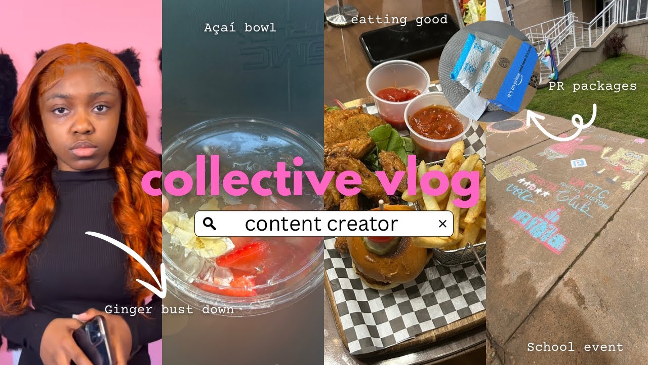 collective vlog | hair appt , trying açaí bowl, opening PR packages, good times reboot view + more