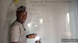 Trick Of Converting Repeating Reccuring Decimals To Fraction