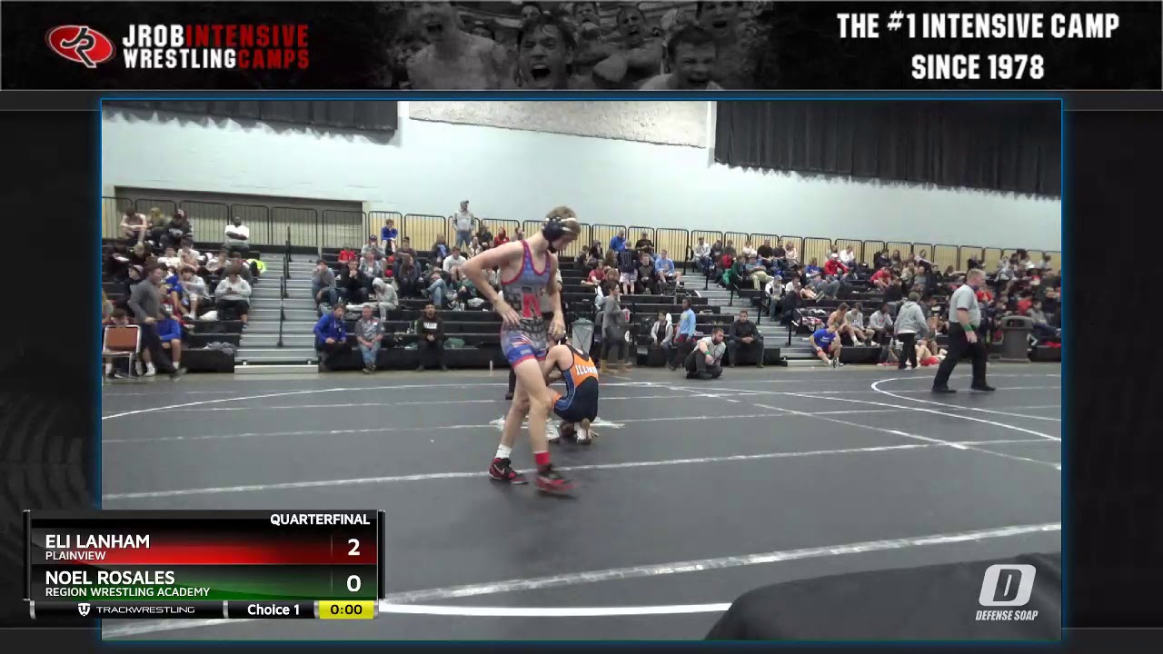 High School (11th - 12th Grade) 106 Eli Lanham Plainview Vs Noel Rosales Region Wrestling Academy