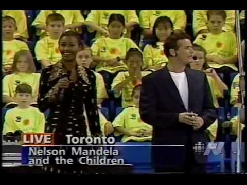 Mandela at Skydome (1998) - Juliette Powell and Paul Gross pt 1