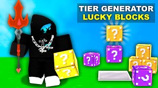 LUCKY BLOCKS GENERATOR in Roblox Bedwars..