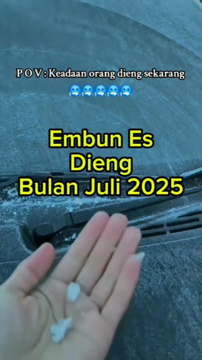 Embun Es Dieng Bulan Juli 2025‼️#dieng #diengplateau #destinasipariwisatajateng