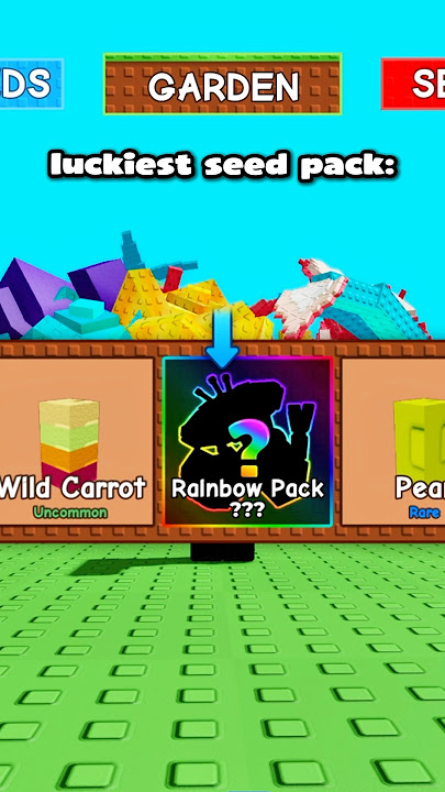 The luckiest seed pack in Grow A Garden #growagarden #roblox